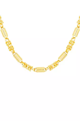 Textured chain with s-hook closure