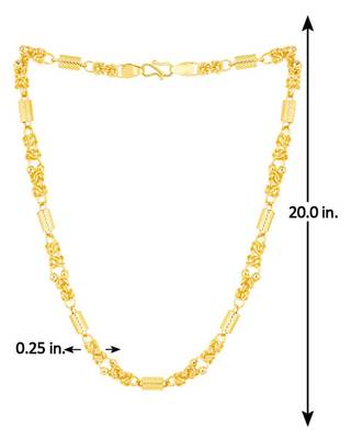 Classic gold plated chain with s-hook closure 2