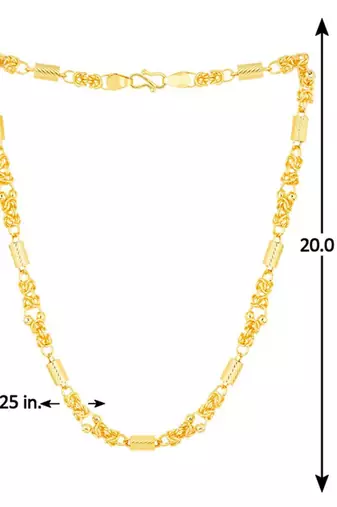 Classic gold plated chain with s-hook closure