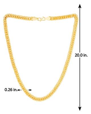 Classic gold plated chain with s-hook closure 2