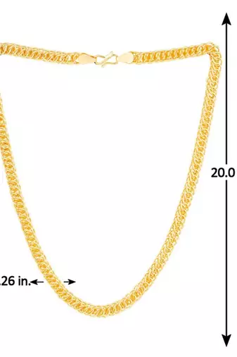 Classic gold plated chain with s-hook closure