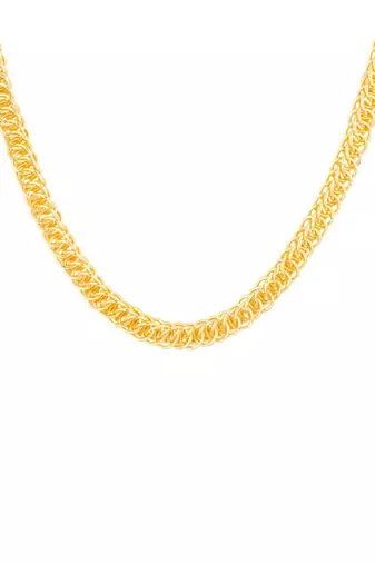 Classic gold plated chain with s-hook closure