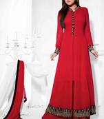 Kavya Red Straight Cut Salwar Suit