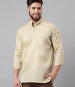 Riag men's solid ethnic short kurta.