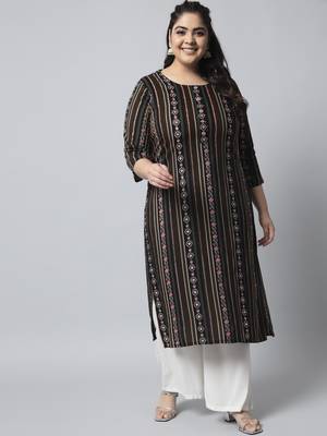 Multicolor sequin, beads, designer button rayon straight kurta 1