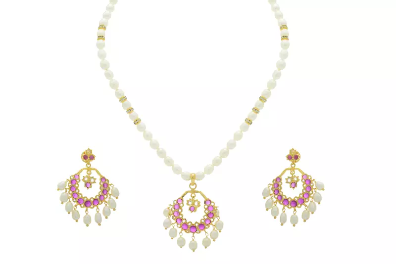 NATURAL FRESH WATER PEARLS NECKLACE SET