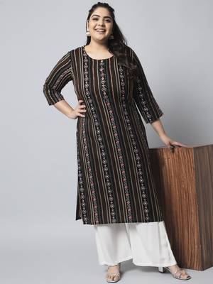 Multicolor sequin, beads, designer button rayon straight kurta 6