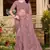Womens'S Lavender Zari Resham Stone Embroidered Net Party Wear Saree With Blouse Piece By Manu Fashion Era