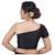Neckbook Black Raw Silk One Shoulder Side Zipper Padded Readymade Saree Blouse