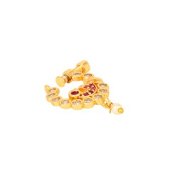 red-white gold nose pin 3