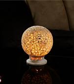 Round Carved Stone Candle Holder