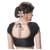 Black Padded Short Sleeves Readymade Saree Blouse