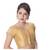 Gold Padded Short Sleeves Readymade Saree Blouse