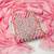Kimisha women's pink organza hand work dress material with inner