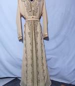 Grey Georgette Zari Work Kaftan