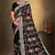 Women'S Black Chikankari Zari Resham Embroidered Georgette Saree With Blouse Piece By Manu Fashion Era