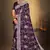 Women'S Purple Chikankari Zari Resham Embroidered Georgette Saree With Blouse Piece By Manu Fashion Era