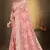 Women'S Peach Chikankari Zari Resham Embroidered Georgette Saree With Blouse Piece By Manu Fashion Era