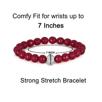   combo of semi-precious reiki gemstone onyx beaded bracelet and earrings silver plated for women and girls 2