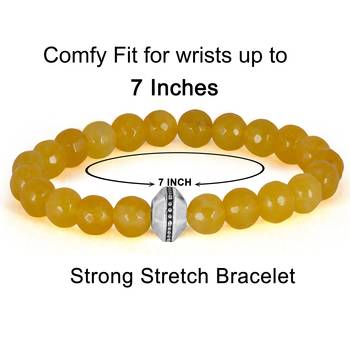   combo of semi-precious reiki gemstone onyx beaded bracelet and earrings silver plated for women and girls 4