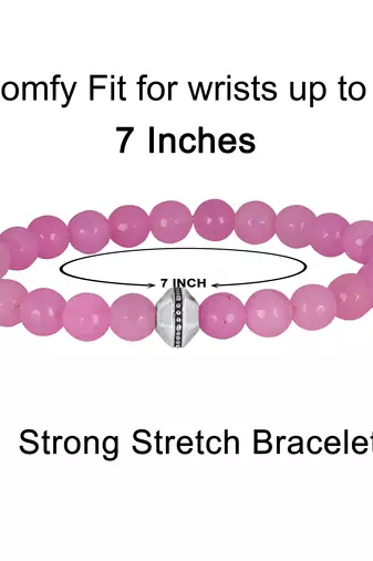   combo of semi-precious reiki gemstone onyx beaded bracelet and earrings silver plated for women and girls