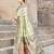 Elora pure tussar silk madhubani work saree for women (light green)