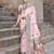 Elora pure tussar silk madhubani work saree for women (peach)
