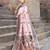 Elora pure tussar silk madhubani work saree for women (peach)