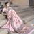 Elora pure tussar silk madhubani work saree for women (peach)