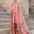 Elora pure tussar silk madhubani work saree for women (light pink)