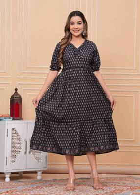 Black Lurex Luxury Dress 1