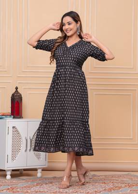 Black Lurex Luxury Dress 3