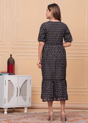 Black Lurex Luxury Dress 4