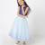 Blue polyester lehenga choli set