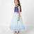 Blue polyester lehenga choli set