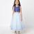 Blue polyester lehenga choli set