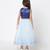 Blue polyester lehenga choli set