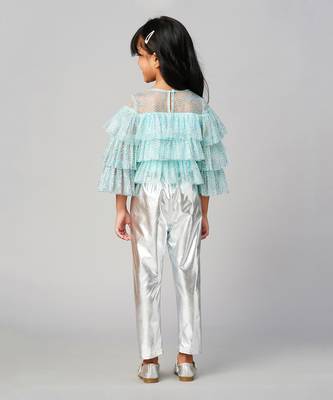 Blue polyester co-ord set 2