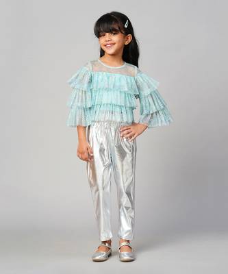 Blue polyester co-ord set 3