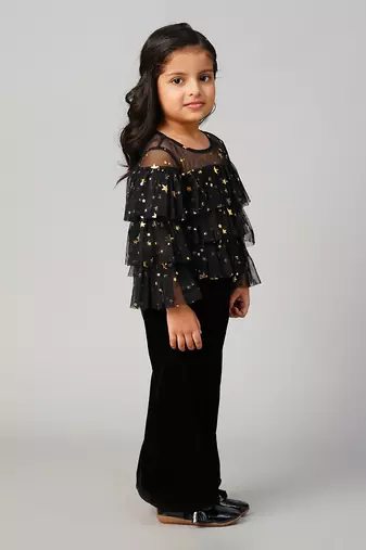 Black polyester co-ord set