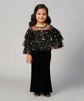 Black polyester co-ord set 4