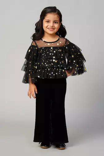 Black polyester co-ord set