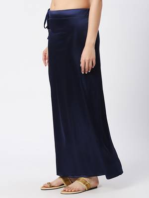 Neckbook Satin Navy Blue Color Petticoat 2
