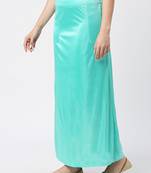 Neckbook Satin Rama Green Color Petticoat
