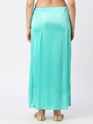 Neckbook Satin Rama Green Color Petticoat 3