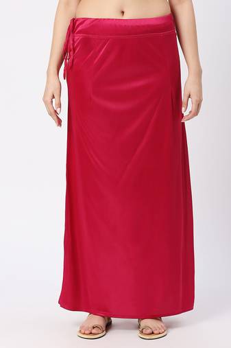 Neckbook Satin Pink Color Petticoat