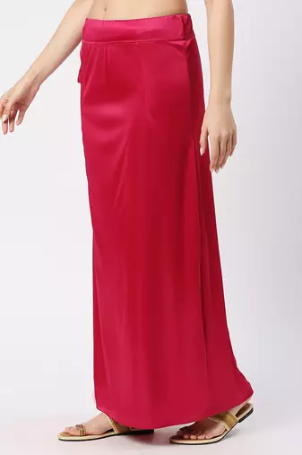 Neckbook Satin Pink Color Petticoat