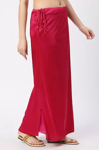 Neckbook Satin Pink Color Petticoat