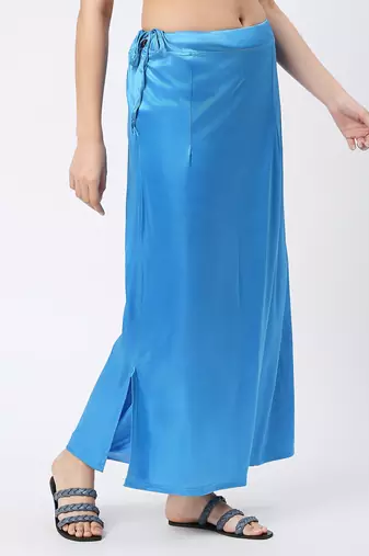 Neckbook Satin Turquoise  Color Petticoat