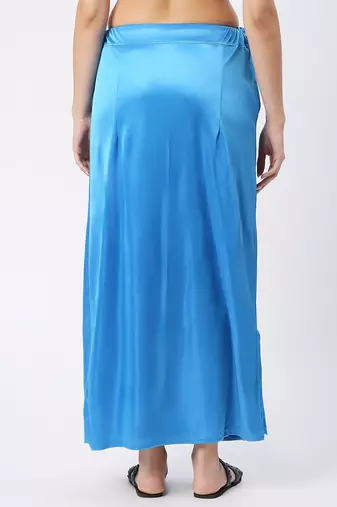 Neckbook Satin Turquoise  Color Petticoat